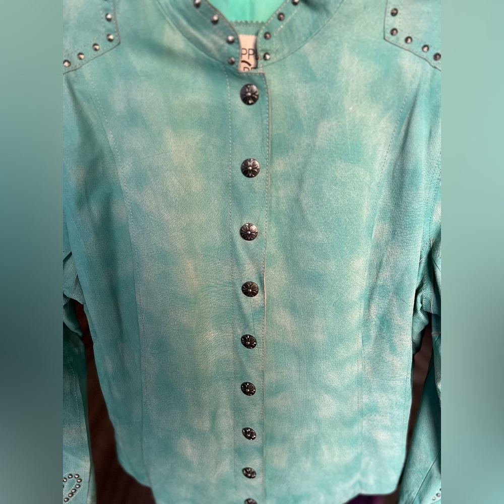 Cripple Creek genuine leather, studded jacket, size XL - Picture 2 of 13
